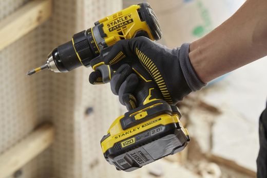 Taladro Atornillador BRUSHLESS V20 Li-Ion 18V 80Nm con 2 baterías Li-Ion 2Ah