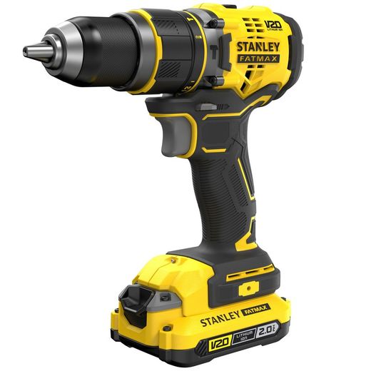 Taladro Percutor BRUSHLESS V20 Li-Ion 18V 80Nm con 2 baterías Li-Ion 2Ah